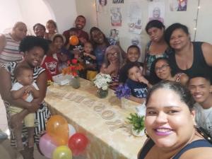 Rosaria com a sua família